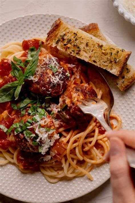 Calabrian Chile Meatballs In Tomato Sauce Fanciful Eats