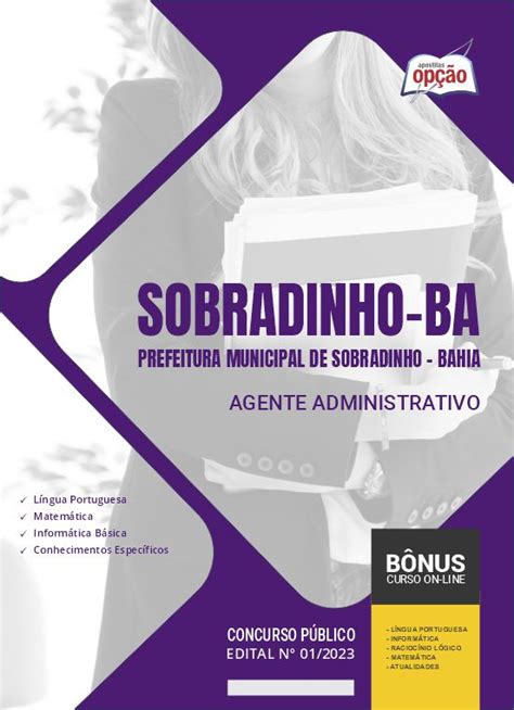 Apostila Prefeitura De Sobradinho BA Agente Administrativo