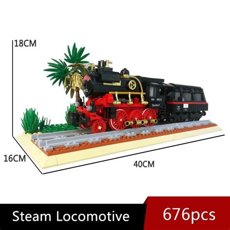 Jiestar 59008 Moc Steam Locomotive Track Railway Lepin Lepin Store