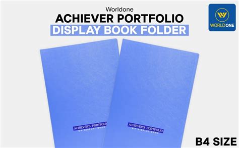 worldone  bigger size achiever portfolio display book folder