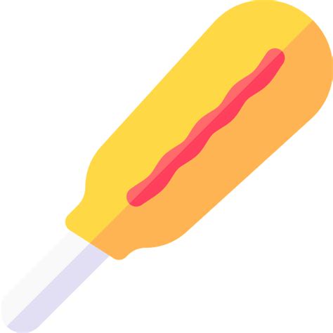 Icono De Corndog Basic Rounded Flat