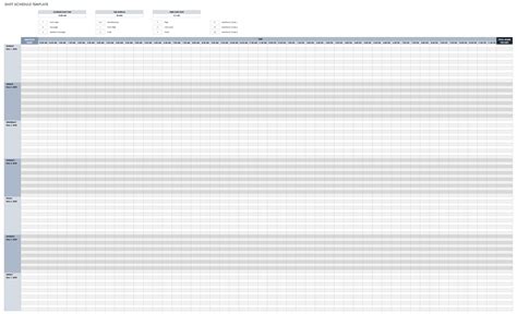 Weekly Shift Schedule Template Excel ~ MS Excel Templates