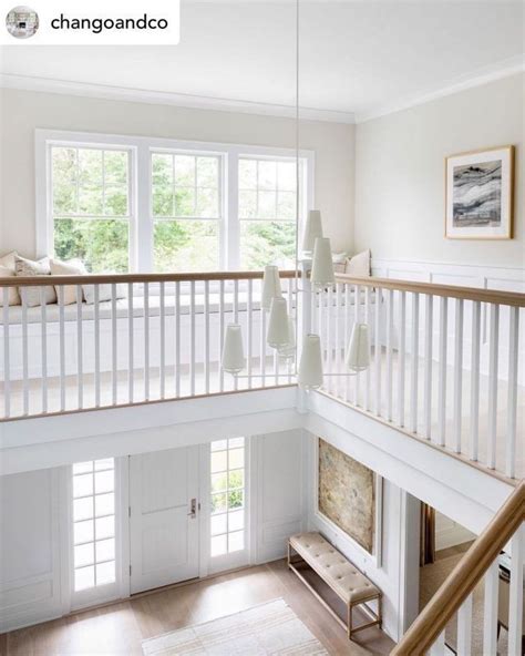 Shiplap Staircase Walls With Lucite Chandelier Transitional Entrance