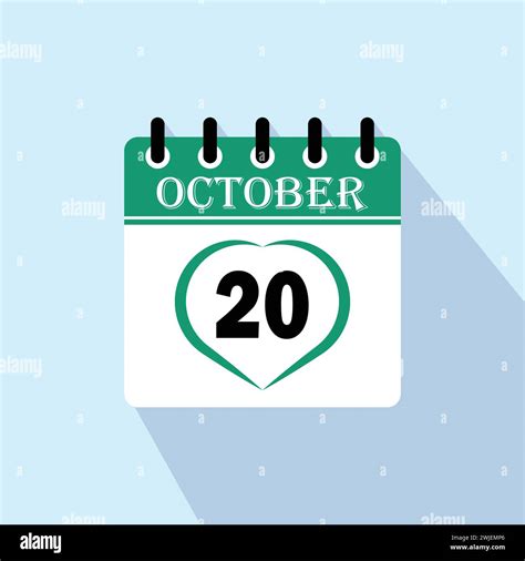 icon calendar day  october  days   month vector