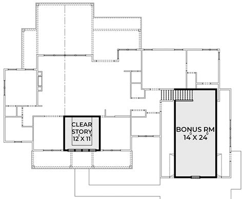 Striking New American House Plan With Bonus Room Above Garage