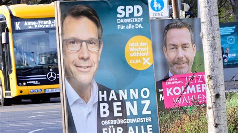 OB Wahl in Darmstadt Wahlkämpfchen mit Spitzen hessenschau de Politik