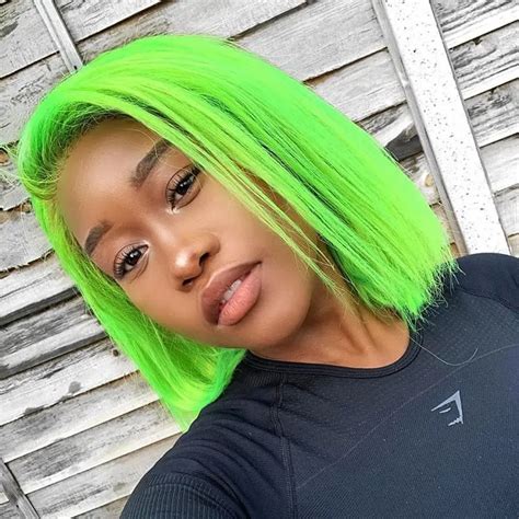 Bold And Vibrant Lime Green Hair Color Ideas