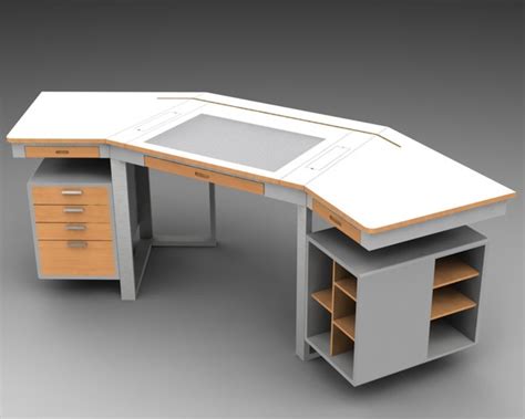 desk design - - 3D CAD model - GrabCAD