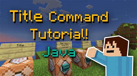 Minecraft Java Title Command Tutorial Titles Title Colors Subtitles