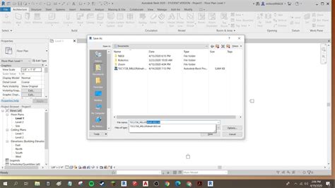 Getting Started With Revit 02 Name And Save The Project Youtube