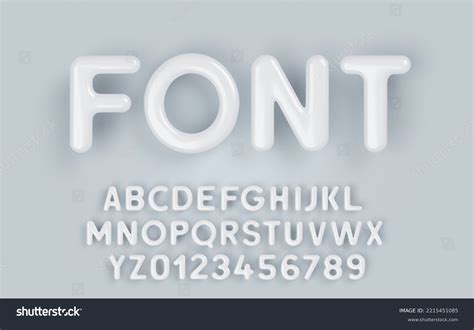 3d White Plastic Alphabet Glossy Surface Stock Vector (Royalty Free) 2215451085 | Shutterstock