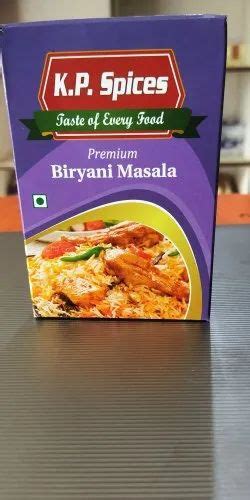 K P Spices Biryani Masala Packaging Size 50 G Packaging Type Box At