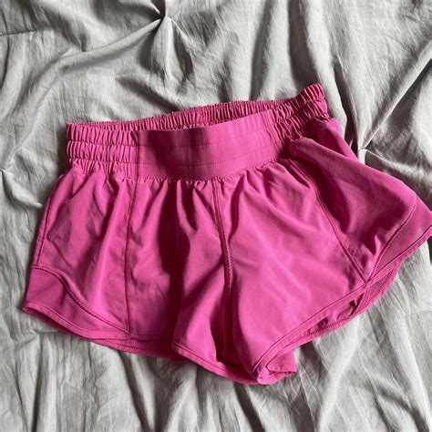 Lululemon Sonic Pink Hotty Hot Shorts Low Rise 2 5 Depop