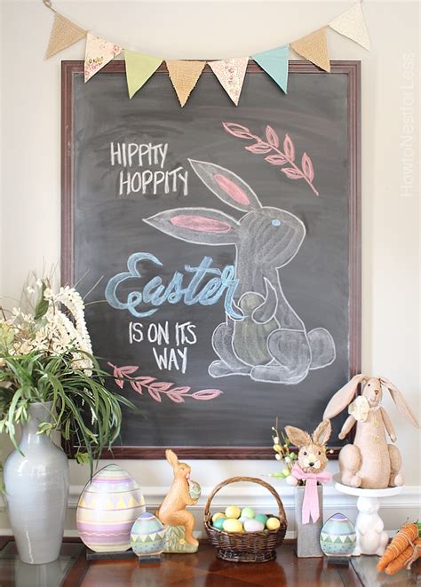 Easter Chalkboard Tutorial Free Printable How To Nest For Less™