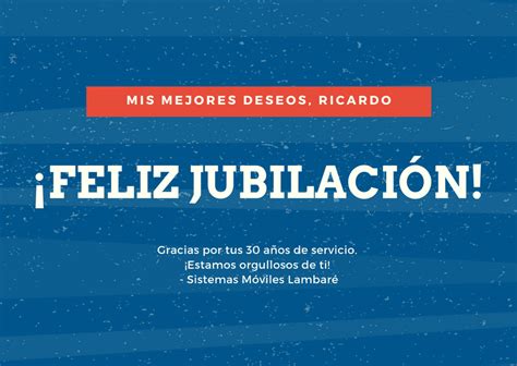 Plantillas de tarjetas de jubilación gratis para editar Canva