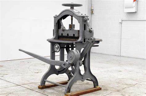 Advance Antique Paper Cutter Boggs Equipment