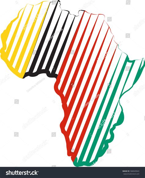 Africa Map Silhouette Icon Vector Illustration Stock Vector Royalty