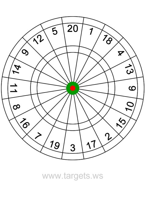 Dart Board Printable Picture Of Dart Board Clipart Best