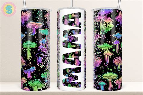 Mushroom Mama 20Oz Tumbler Wrap Graphic By Sunshine Design Creative