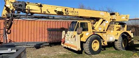 Grove Rt C Ton Down Cab Rough Terrain Crane For Sale Hoists