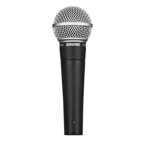 Shure Sm58 Lc Xlr Dynamic Vocal Microphone Black Cardioid Polar