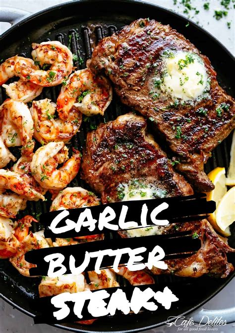 Garlic Butter Grilled Steak Shrimp