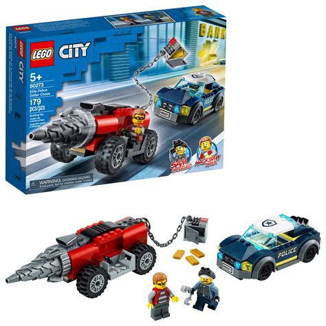 LEGO City Police Police Driller Chase 60273 - Walmart.com - Walmart.com