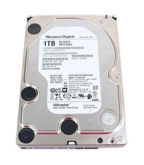 HP WD Ultrastar 1TB HUS722T1TALA604 DC SATA 6G 7.2K RPM 3.5 911397-001 ...