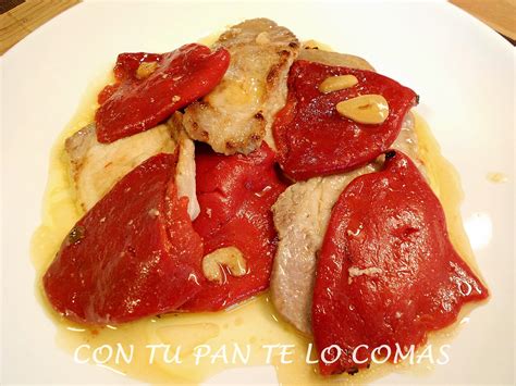 Con Tu Pan Te Lo Comas Lomo Con Pimientos Del Piquillo