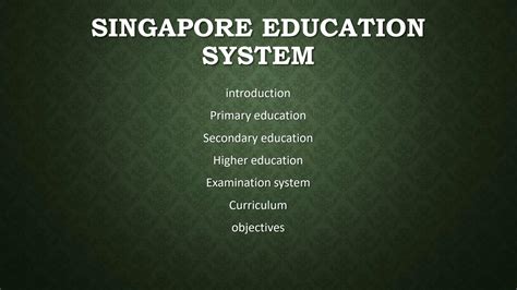 Solution Singapore Education System Studypool