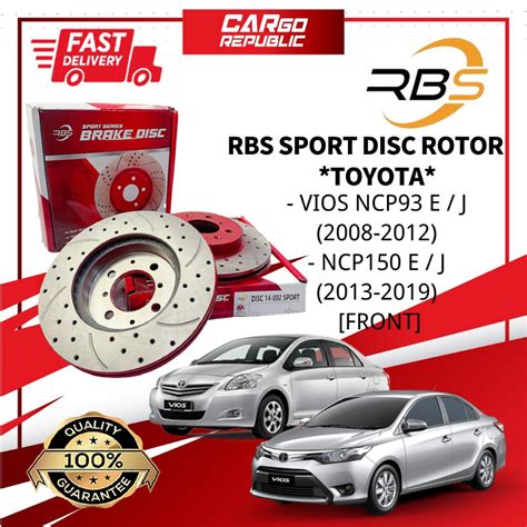 Rbs Sport Disc Rotor Toyota Vios Ncp Spec E J Vios Ncp Spec E J