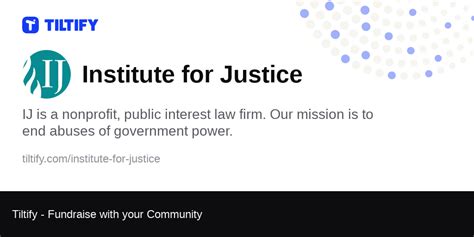 Tiltify Institute For Justice