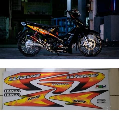 Jual Striping Stiker Wave 125 Karisma 049 Shopee Indonesia