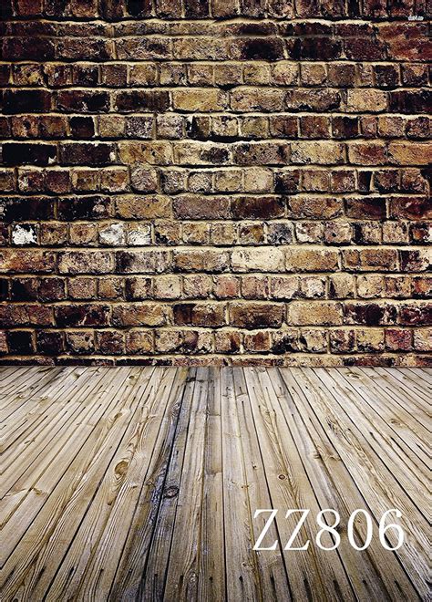 Mohome Polyster 5x7ft Rustic Barn Wood Floor Photography Background