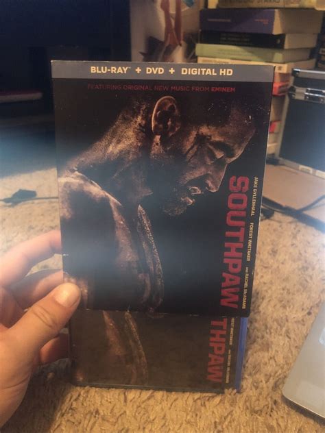 Southpaw Blu Ray DVD 2015 2 Disc Set W Slip Slip Shows Rip