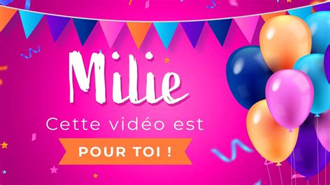 Chanson Joyeux Anniversaire Milie Les Chatons Les Plus Mignons