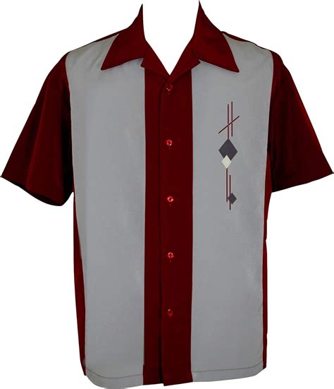 1950s Style Mens Shirts Bowling Hawaiian Rockabilly Shirts