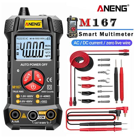 ANENG M167 multimetro digital profesional multímetro analogico tester