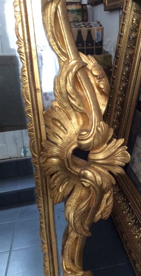 Proantic Miroir en bois doré XVIIIème Style Louis XV