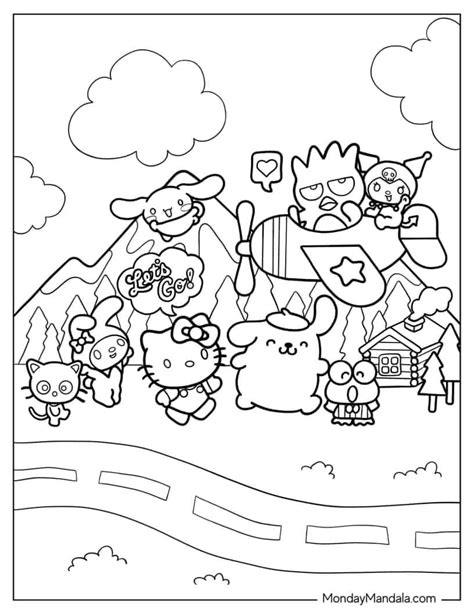 68 Hello Kitty Coloring Pages (Free PDF Printables) | Hello kitty ...