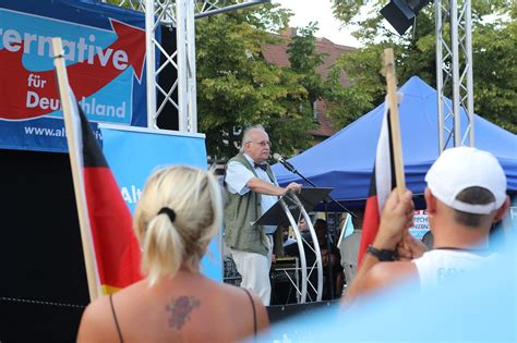 Bilder von Björn Höcke in Forchheim Demonstrationen gegen AfD Politiker