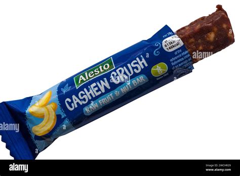 Alesto Cashew Crush Raw Fruit Nut Bar From Lidl Opened To Show