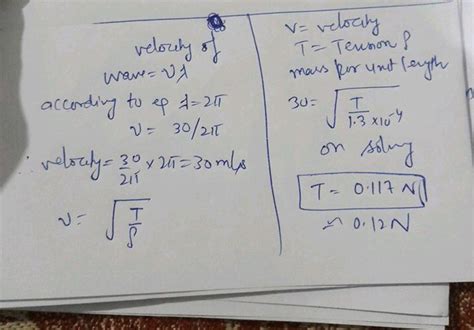 The Linear Density Of A Vibrating String Is X Kg M A