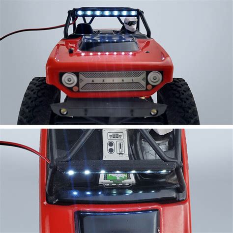 AXSPEED LED Lichtleiste Dachlicht RC Zubehör für RC 1 24 RC SCX24 90081