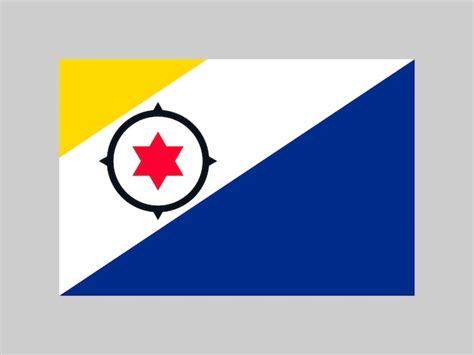 Cores Oficiais Da Bandeira De Bonaire E Ilustra O Vetorial De