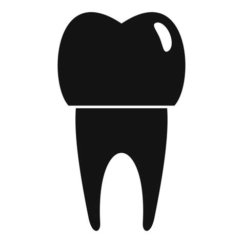 Premium Vector Tooth White Implant Icon Simple Illustration Of Tooth