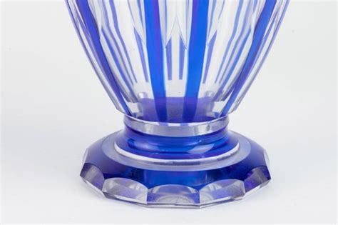 An Art Deco Period Chalice Shaped Vase By Cristalleries Du Val Saint