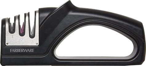 Farberware Edgekeeper 3 Stage Tabletop Kitchen Knife Sharpener 75 Inch Black