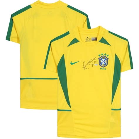 Fanatics Authentic - Ronaldinho Brazil Autographed 2002 Home Jersey - Icons - Fanatics Authentic ...