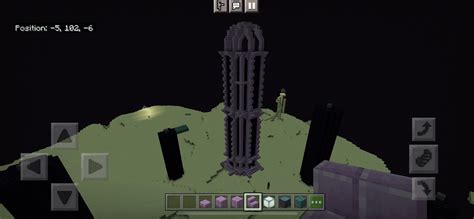 I transformed an end crystal tower, I would like some feedback! : r/Minecraft